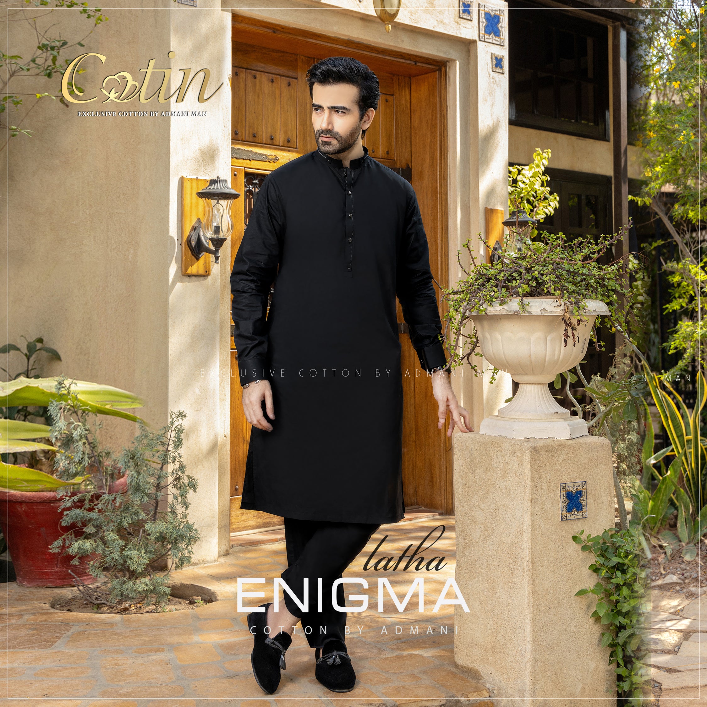 High-quality unstitched fabric for men's kurtas and suits