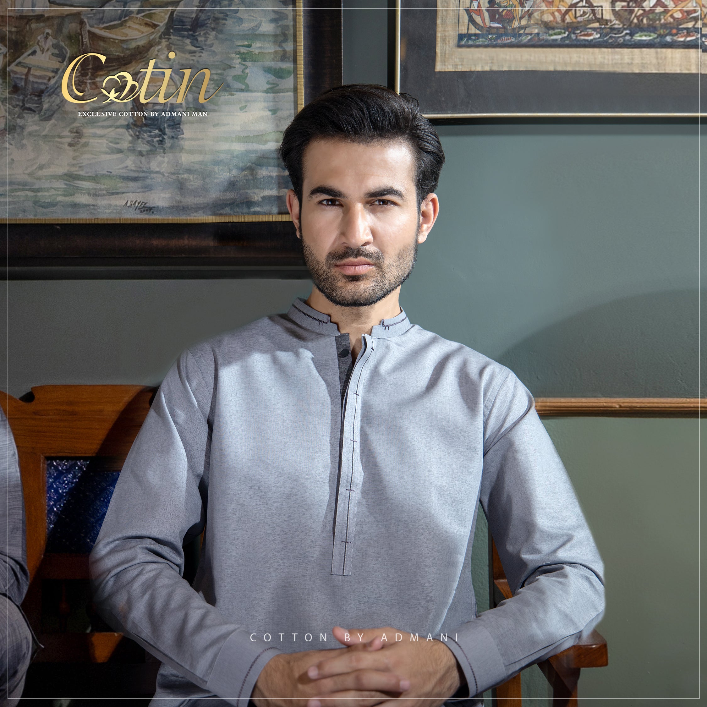 Premium men's unstitched fabric for traditional and formal wear