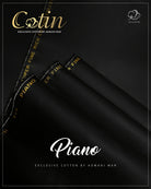 “Piano men’s unstitched cotton fabric – premium breathable fabric for shalwar kameez”