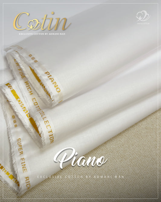 “Luxury cotton fabric for men – Piano soft and durable unstitched fabric”