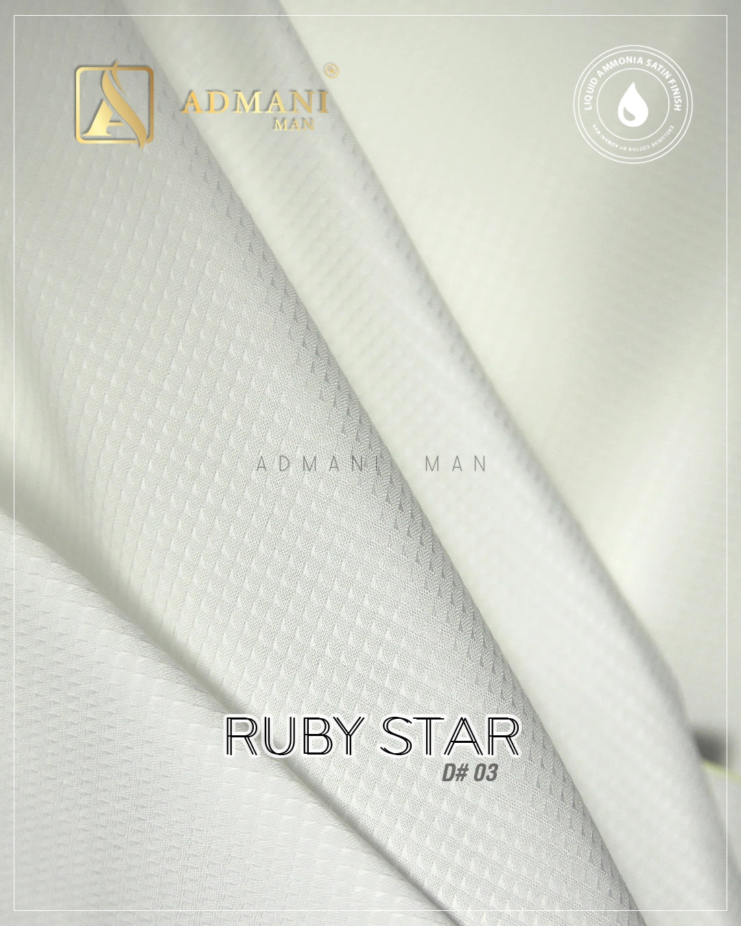 Ruby Star D-03 100% Liquid Ammonia Cotton Shirting Fabric for Men
