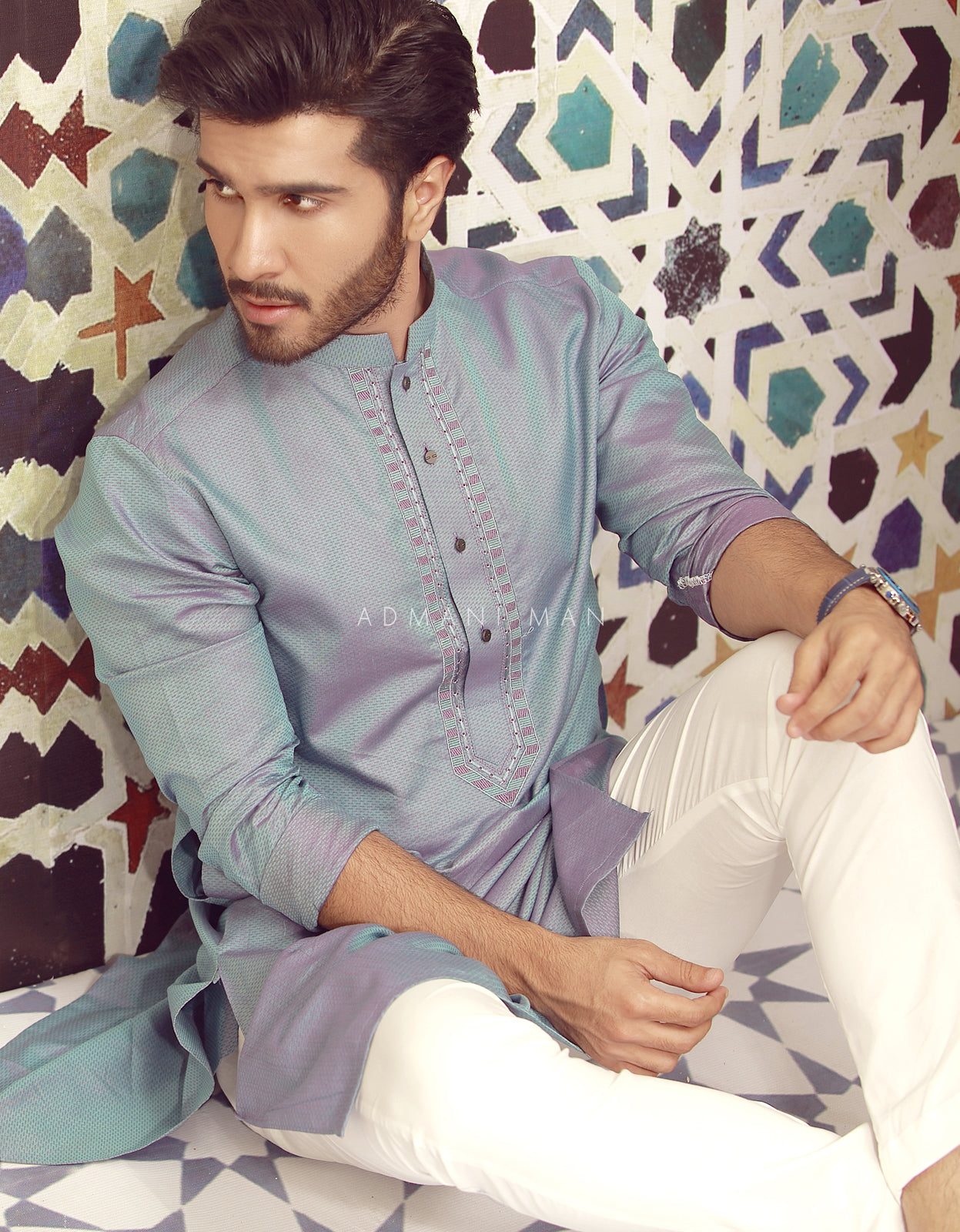 Stylish unstitched fabric for men’s Pakistani ethnic wear