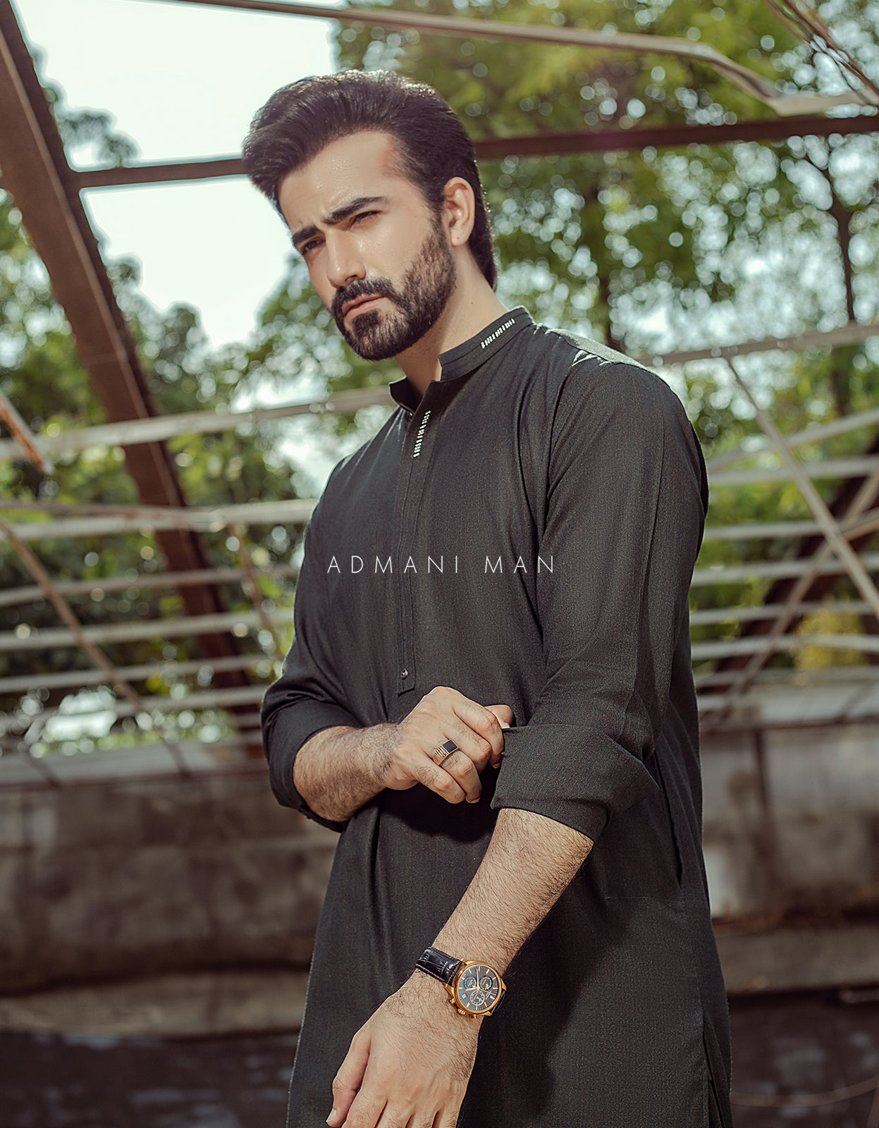 Traditional unstitched men’s fabric perfect for sherwani and kurta pajama