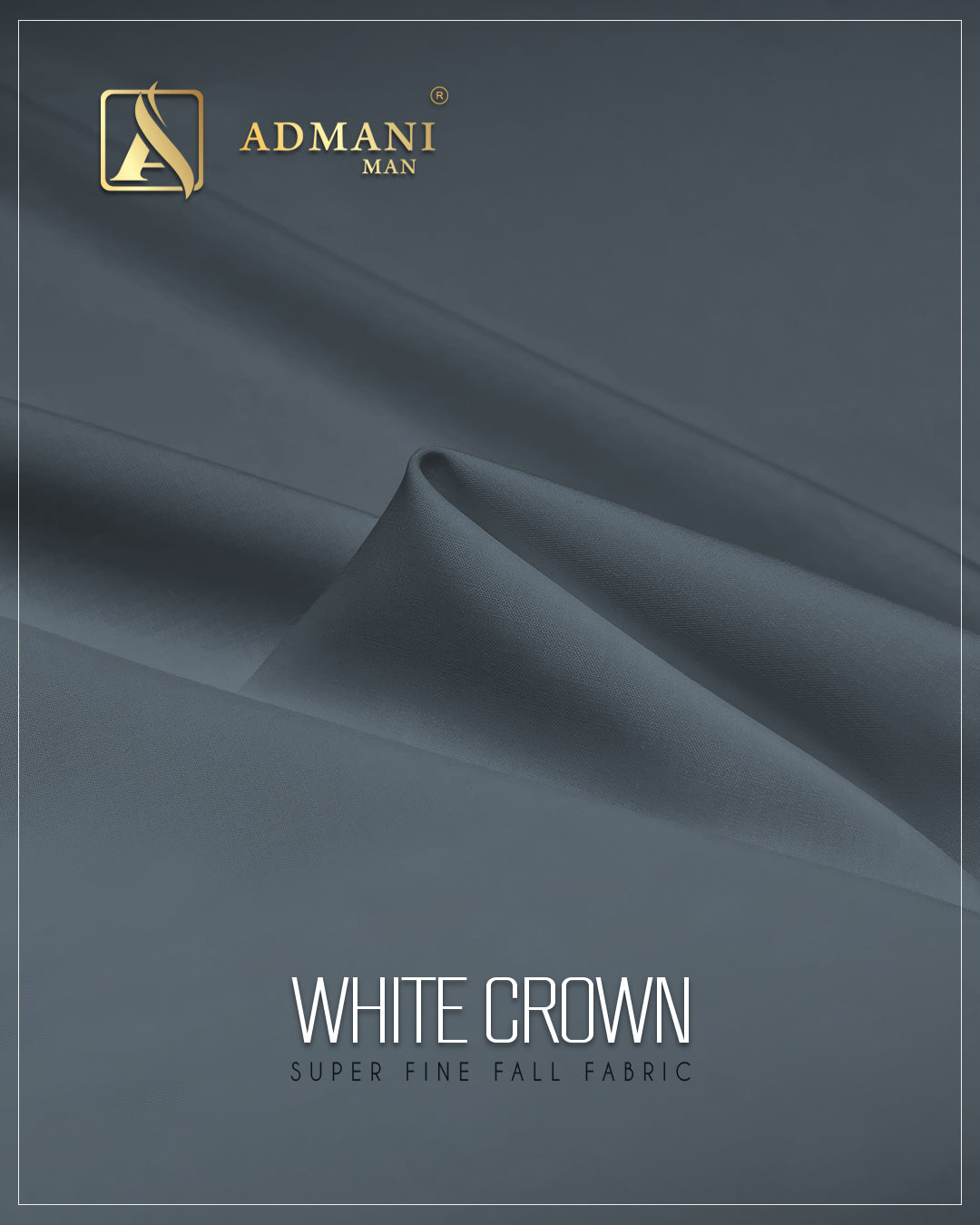 “White Crown unstitched fabric for men – premium shalwar kameez fabric in white”