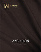 Abondon Cedar Brown Unstitched Fabric Menswear Shalwar Kameez by Admani Menswear Pakistan