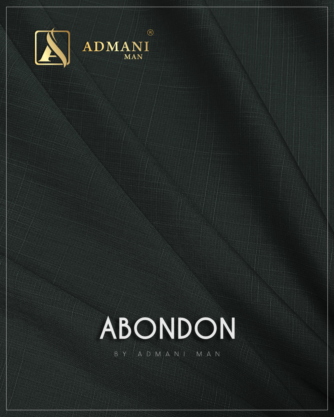 Abondon Seaweed Color Premium Unstitched Fabric Mens Clothing Pakistan by Admani Menswear