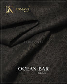 Admani Man Ocean Bar D#01 premium unstitched menswear waistcoat fabric showing a luxurious dark brown textured cross-hatch pattern