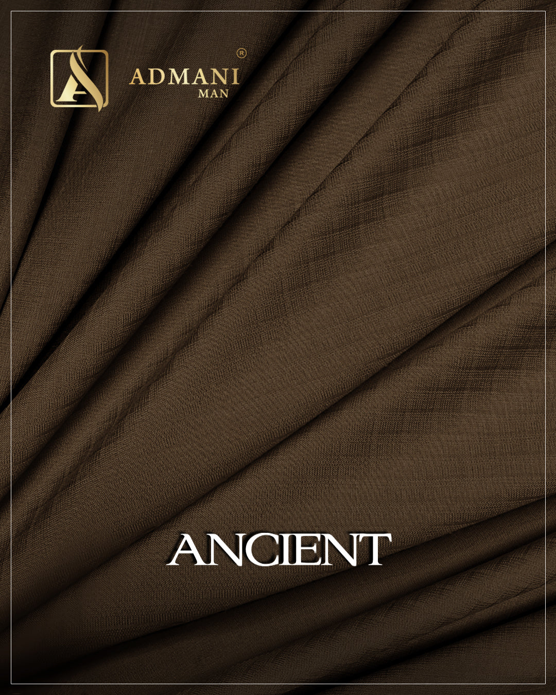 Ancient Roasted Coffee Unstitched Micro Design Fabric for Men by Admani Menswear Pakistan
