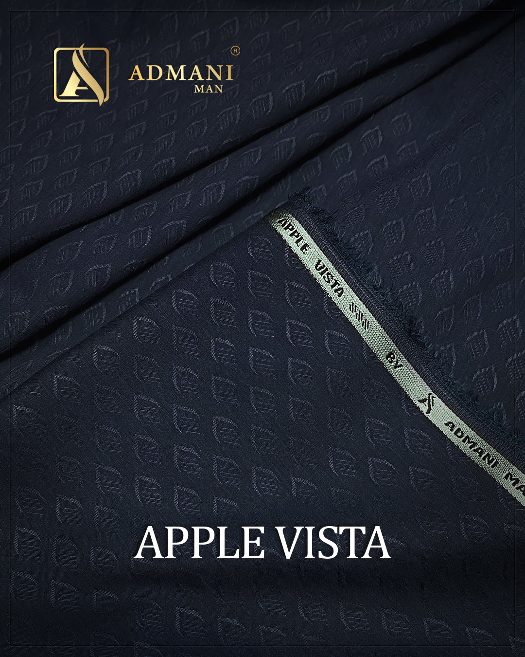 Apple Vista Beau Blue Unstitched Fabric Menswear Shalwar Kameez by Admani Menswear Pakistan