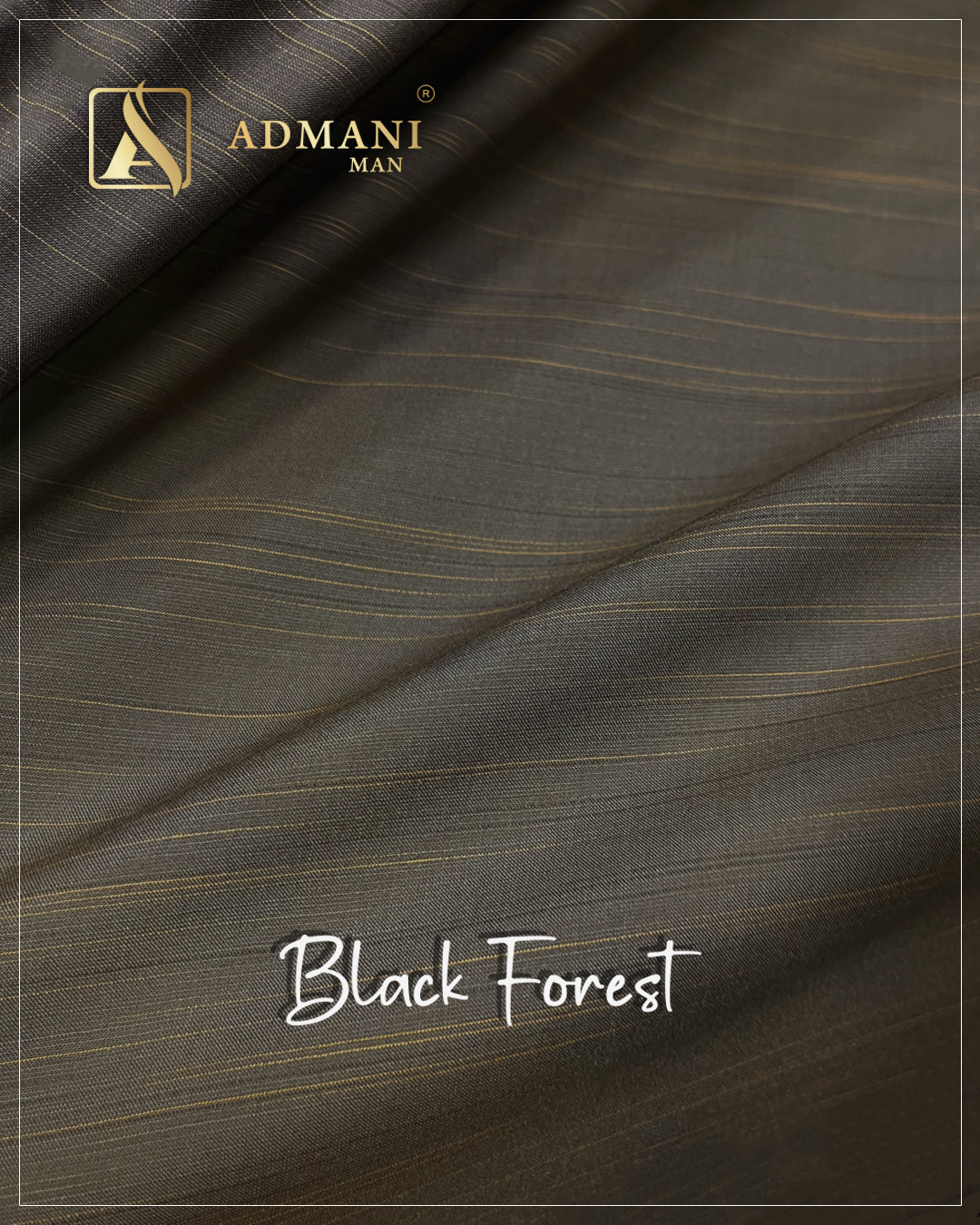 Black Forest Sandy Premium Unstitched Fabric for Menswear Shalwar Kameez by Admani Pakistan