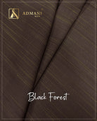 Black Forest Walnut Brown Premium Unstitched Fabric for Sophisticated Wear by Admani Pakistan