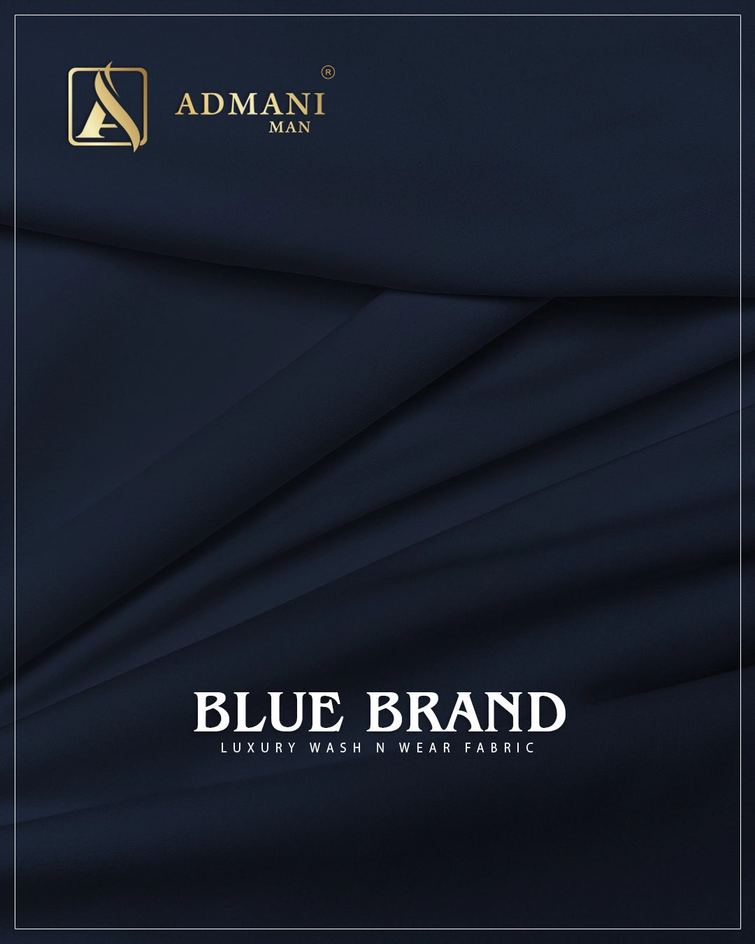 Blue Brand Navy Blue luxury wash n wear fabric for menswear shalwar kameez