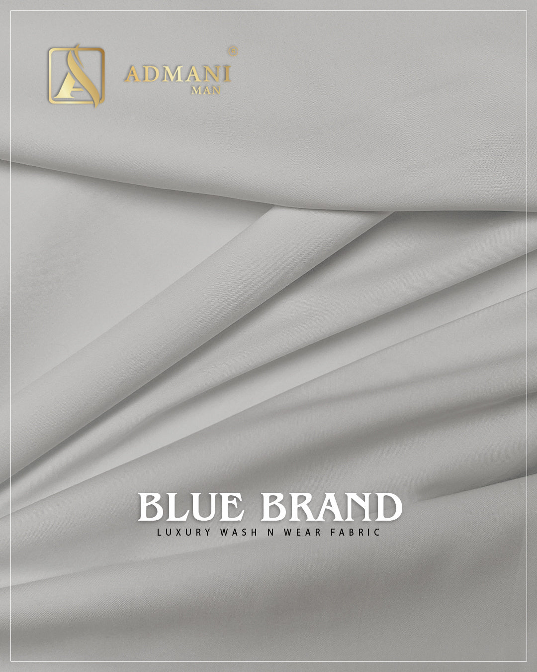 Blue Brand Off White luxury wash n wear fabric for menswear shalwar kameez
