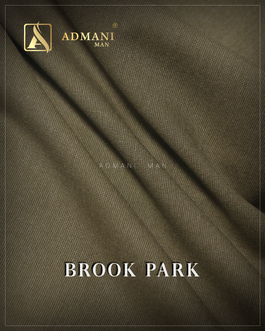 Brook Park Sand Castle Beige Premium Unstitched Fabric Menswear Shalwar Kameez by Admani Menswear Pakistan