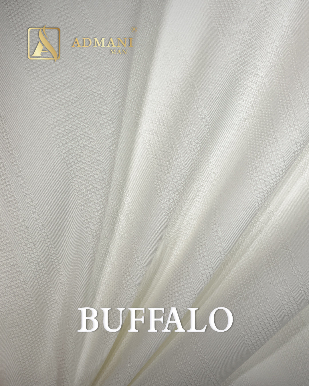 Buffalo Boski Beige Premium Micro-Design Fabric for Menswear Shalwar Kameez by Admani Pakistan