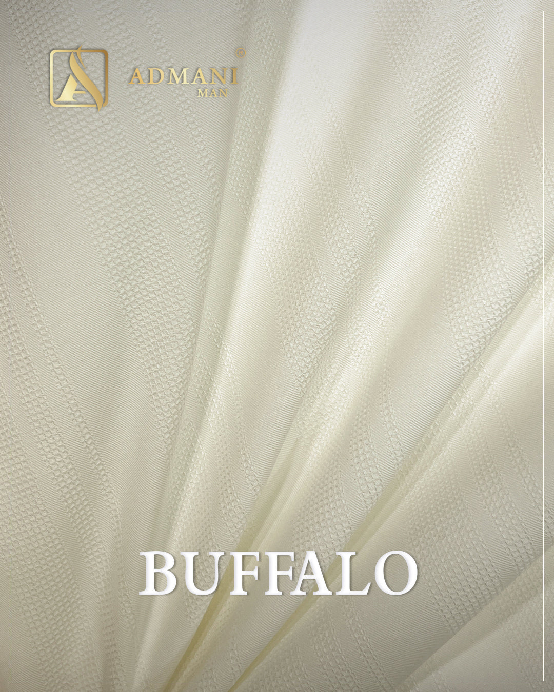 Buffalo Off White Premium Micro-Design Fabric for Formal Shalwar Kameez by Admani Pakistan
