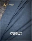 Calmness Blue Sapphire Unstitched Micro Design Fabric for Men by Admani Menswear Pakistan