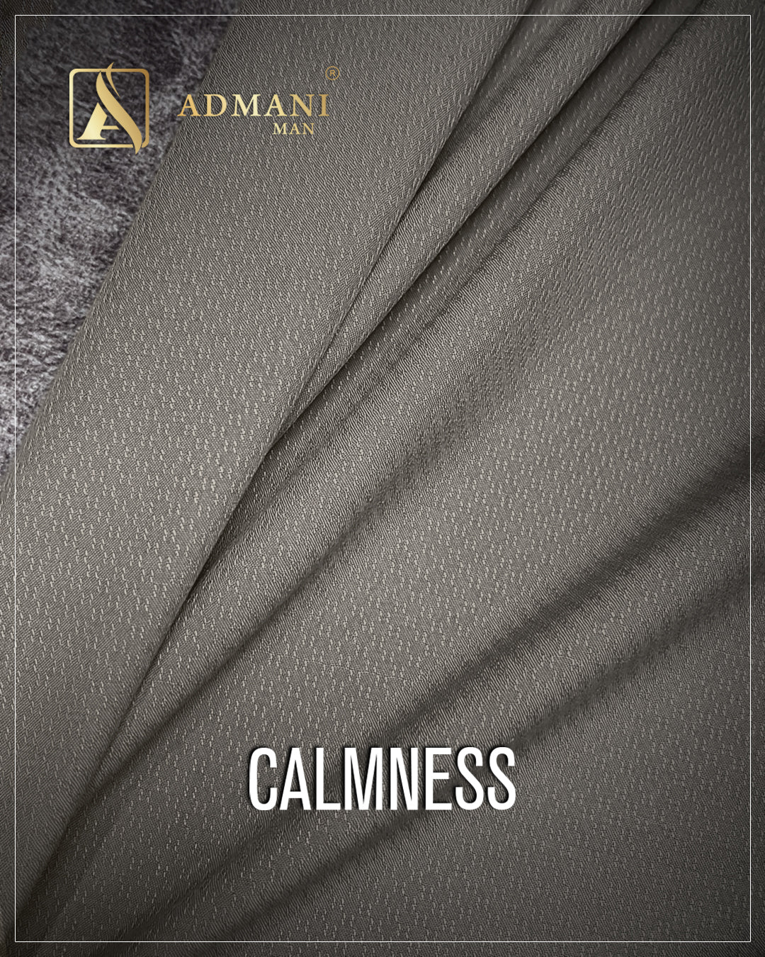 Calmness Peanut Brown Unstitched Micro Design Fabric for Men by Admani Menswear Pakistan