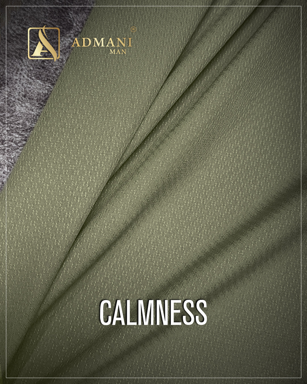 Calmness Sage Unstitched Micro Design Fabric for Men by Admani Menswear Pakistan