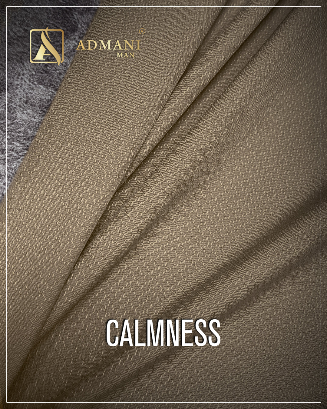 Calmness Tawny Unstitched Micro Design Fabric for Men by Admani Menswear Pakistan