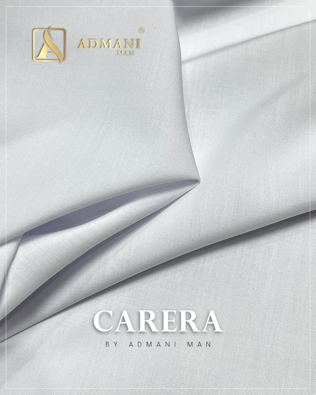Carera White Micro Yarn Unstitched Fabric Menswear Shalwar Kameez by Admani Menswear Pakistan