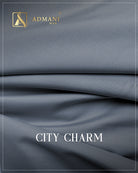 City Charm Arsenic Gray micro texture wash n wear fabric for menswear shalwar kameez