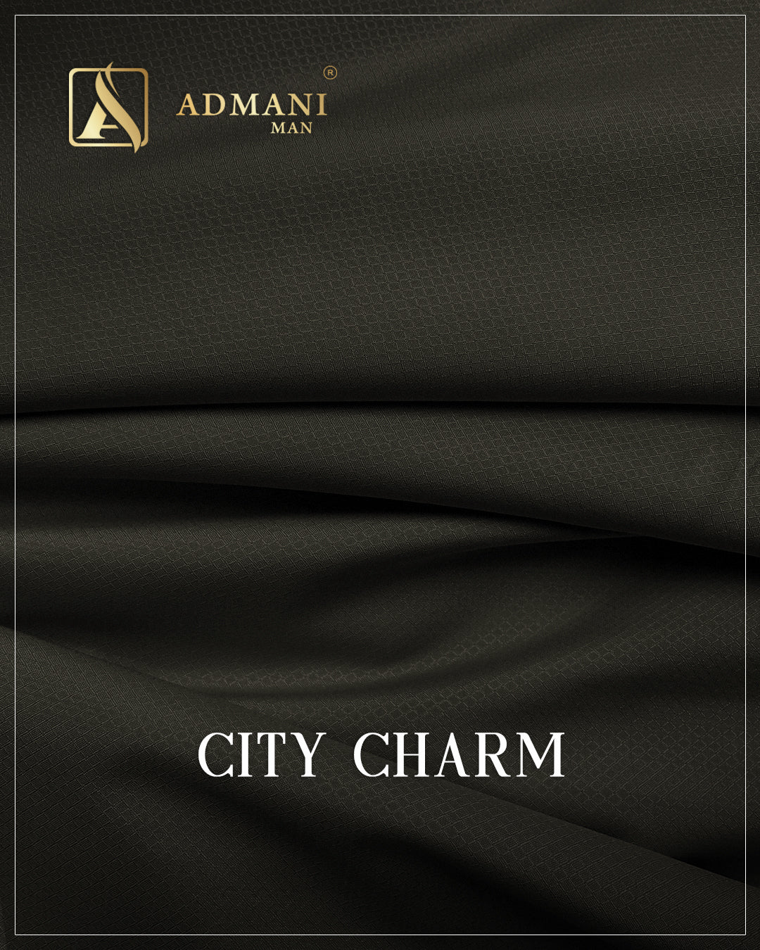 City Charm Reseda Green micro texture wash n wear fabric for menswear shalwar kameez
