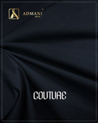 Couture Navy Blue premium smooth suiting fabric for menswear shalwar kameez