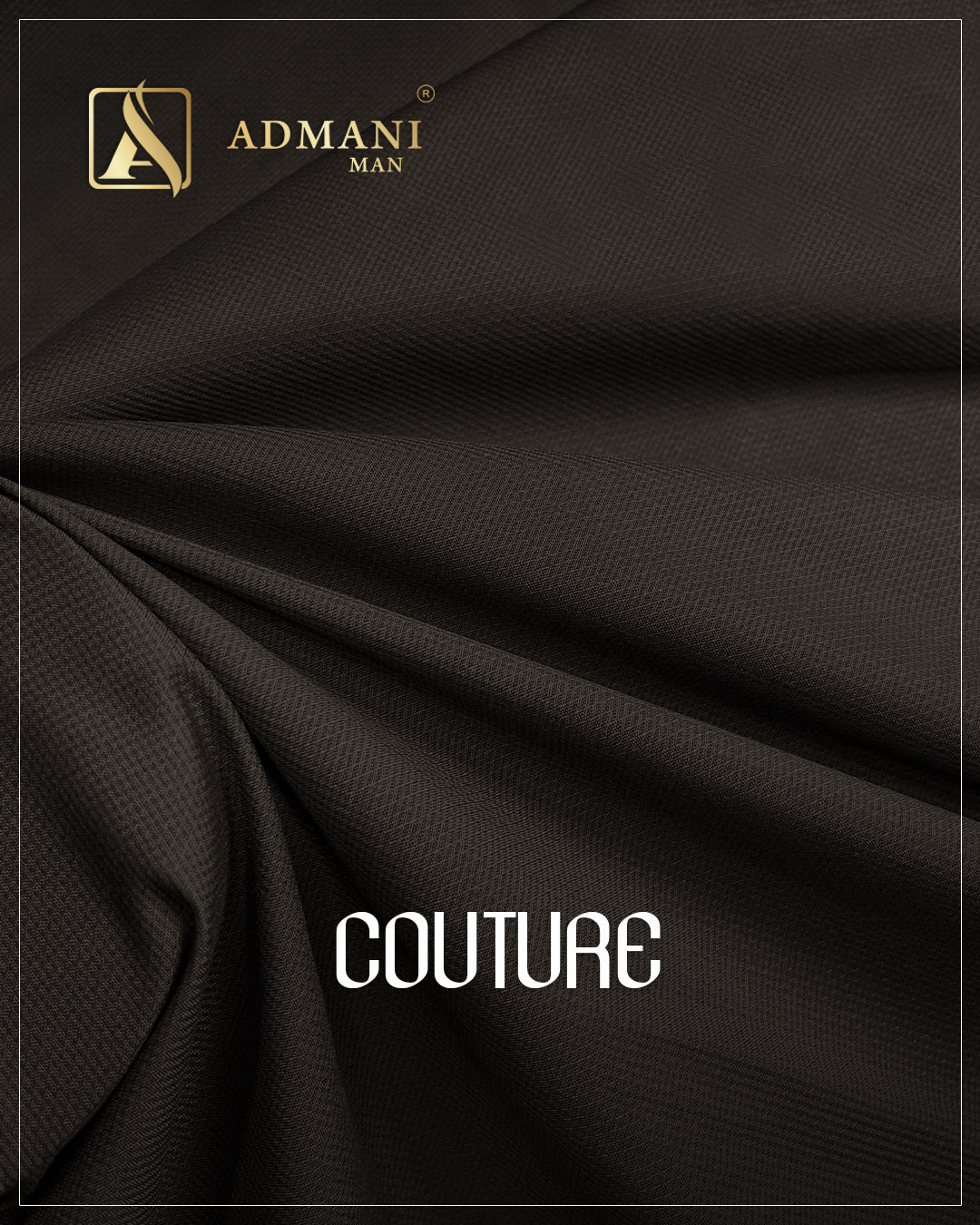 Couture Wood Brown premium smooth suiting fabric for formal menswear shalwar kameez