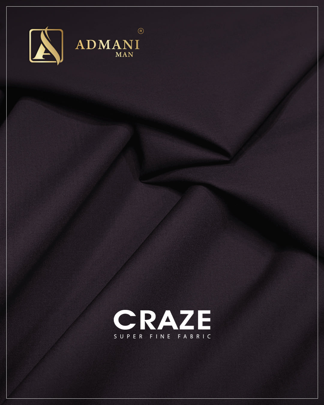 CRAZE Merlot Super Fine Unstitched Fabric for Menswear Shalwar Kameez by Admani Man Pakistan - olive green tone for versatile everyday wear