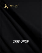 Dew Drop Black Unstitched Micro Design Shalwar Kameez Fabric for Men by Admani Menswear Pakistan
