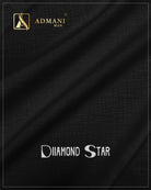 Diamond Star Black Unstitched Jacquard Dobby Fabric for Men by Admani Menswear Pakistan