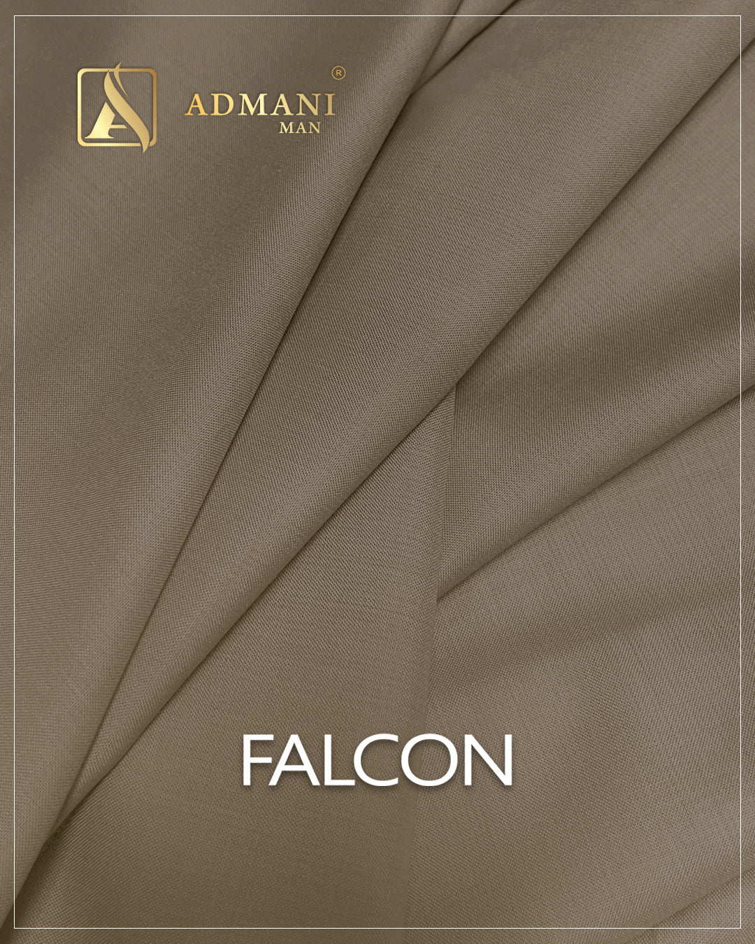 Falcon Roasted Coffee Unstitched Micro Design Fabric for Men by Admani Menswear Pakistan