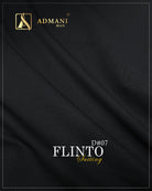 Flinto Suiting D#07 Black Premium Dobby Weave Winter Fabric for Formal Shalwar Kameez by Admani Man Pakistan