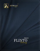 Flinto Suiting D#10 Navy Blue luxury winter fabric for men's shalwar kameez
