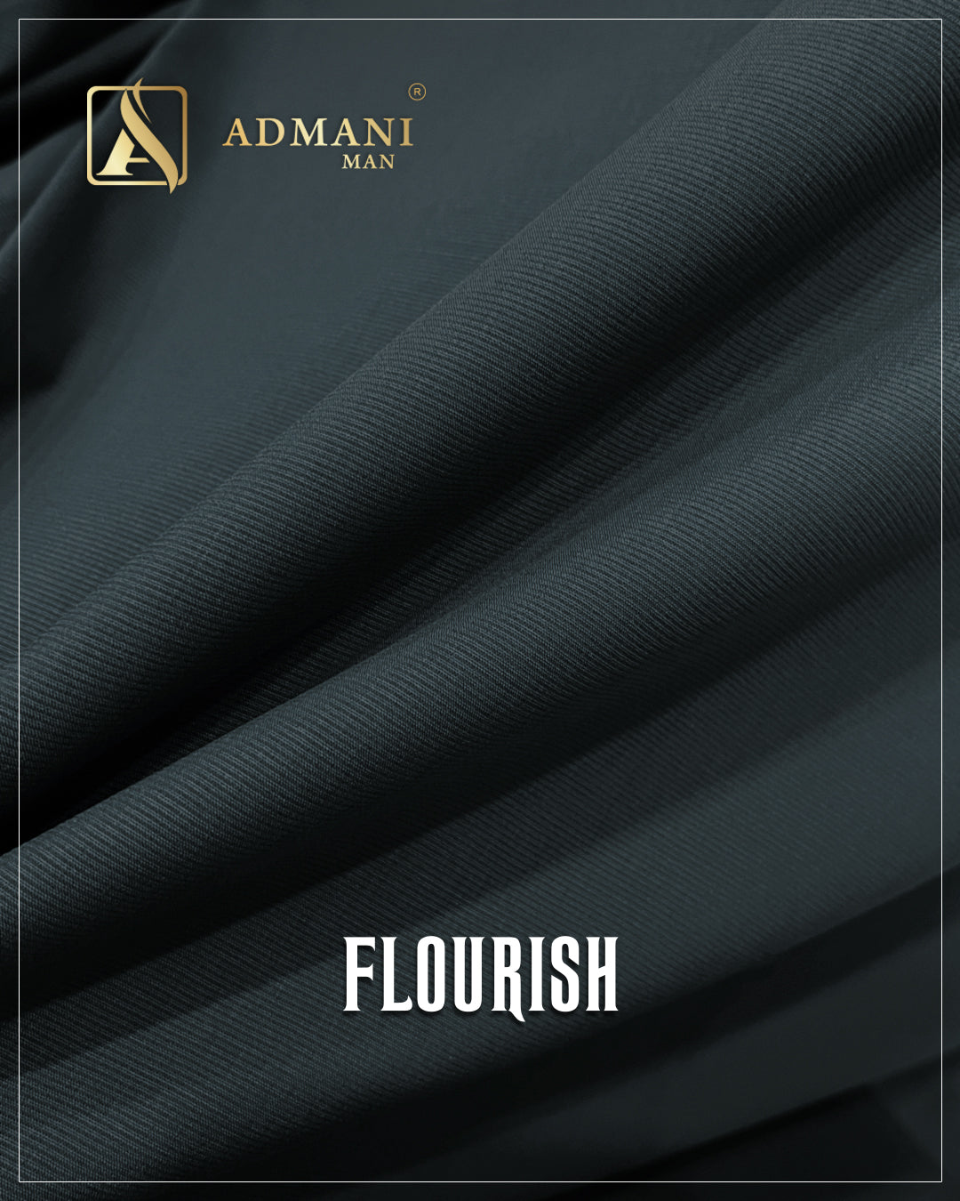 Flourish Collection: Garnet Premium Unstitched Fabric for Men by Admani Menswear