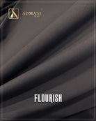 High-Quality Peanut Brown Unstitched Fabric from the Flourish Collection | Admani Menswear