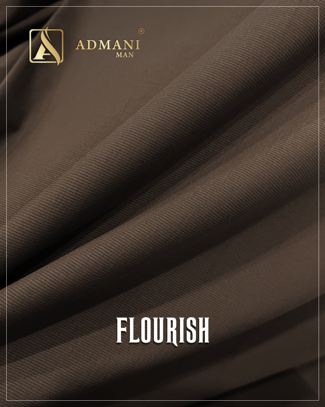 Dark Green Premium Unstitched Wash & Wear Men's Kurta Fabric from Flourish Collection by Admani Menswear