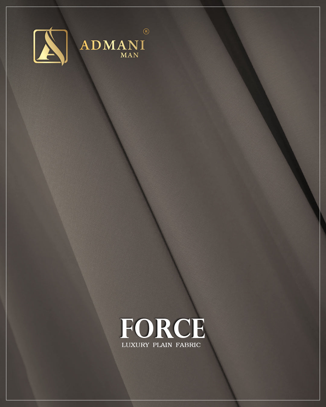 Force Roasted Coffee Premium Soft Fabric for Formal Wear by Admani Pakistan