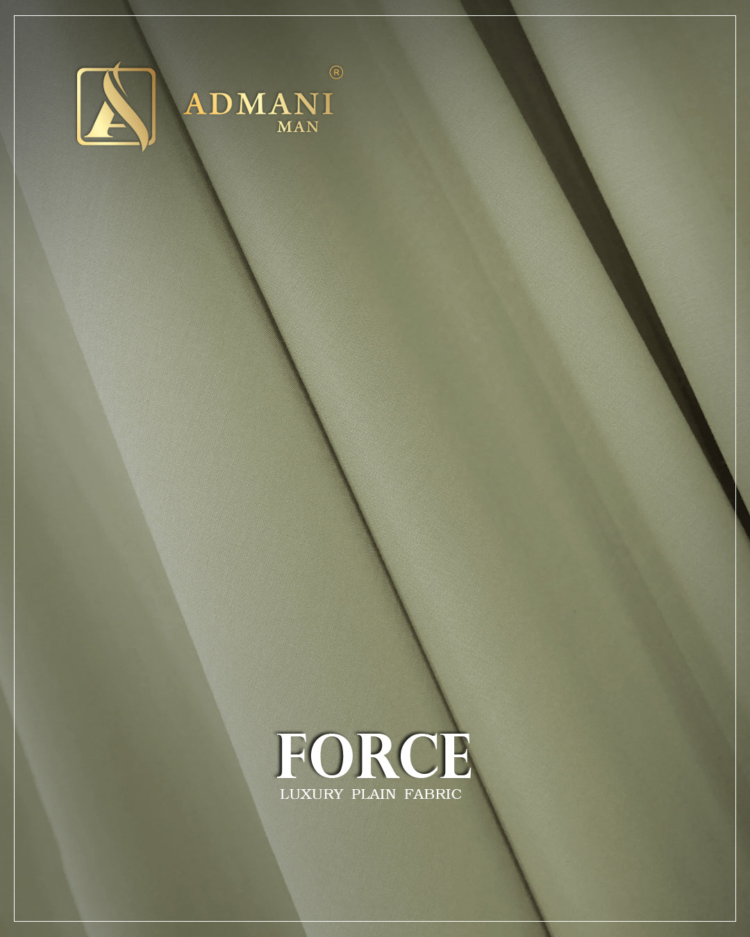 Force Sage Green Premium Soft Fabric for Versatile Styling by Admani Pakistan