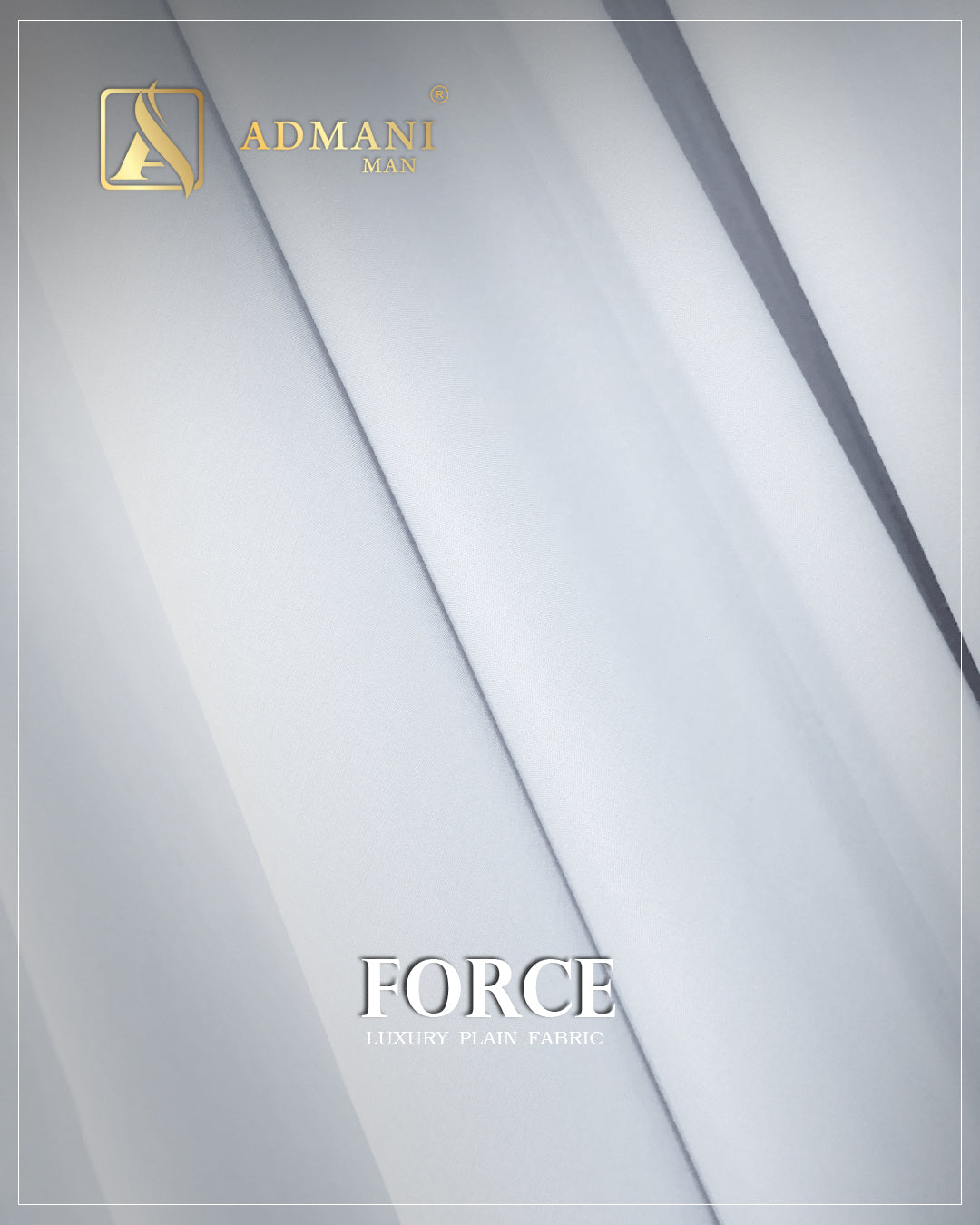 Force White Premium Soft Fabric for Classic Shalwar Kameez by Admani Pakistan
