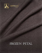 Frozen Petal Cedar Brown pure winter fabric for men's shalwar kameez
