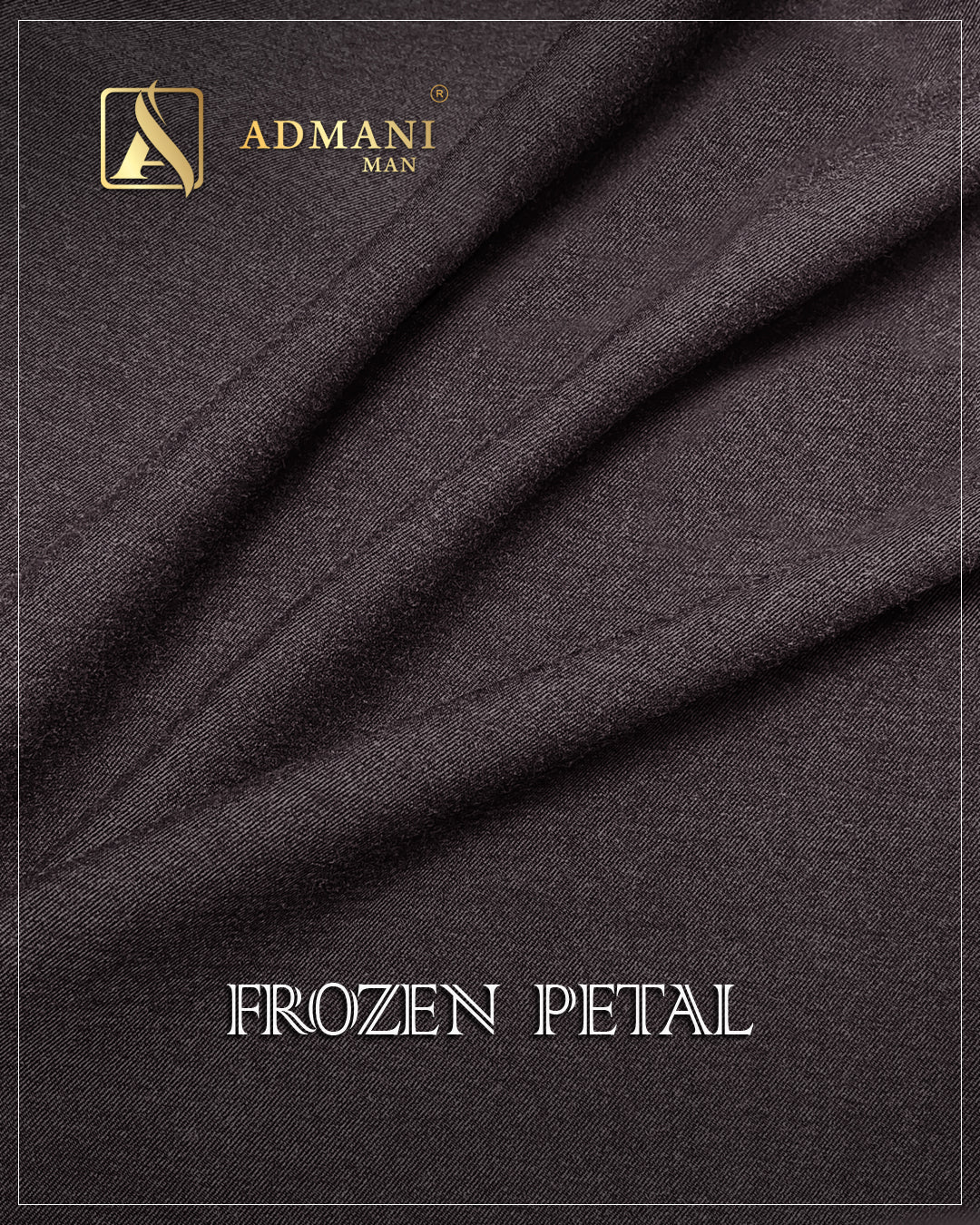 Frozen Petal Dark Mulberry pure winter fabric for men's shalwar kameez