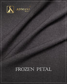 Frozen Petal Grey Black pure winter fabric for men's shalwar kameez