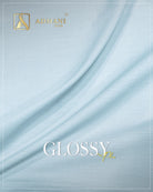 Glossy Plus Sky Blue Premium Textured Fabric for Sophisticated Wear by Admani Pakistan