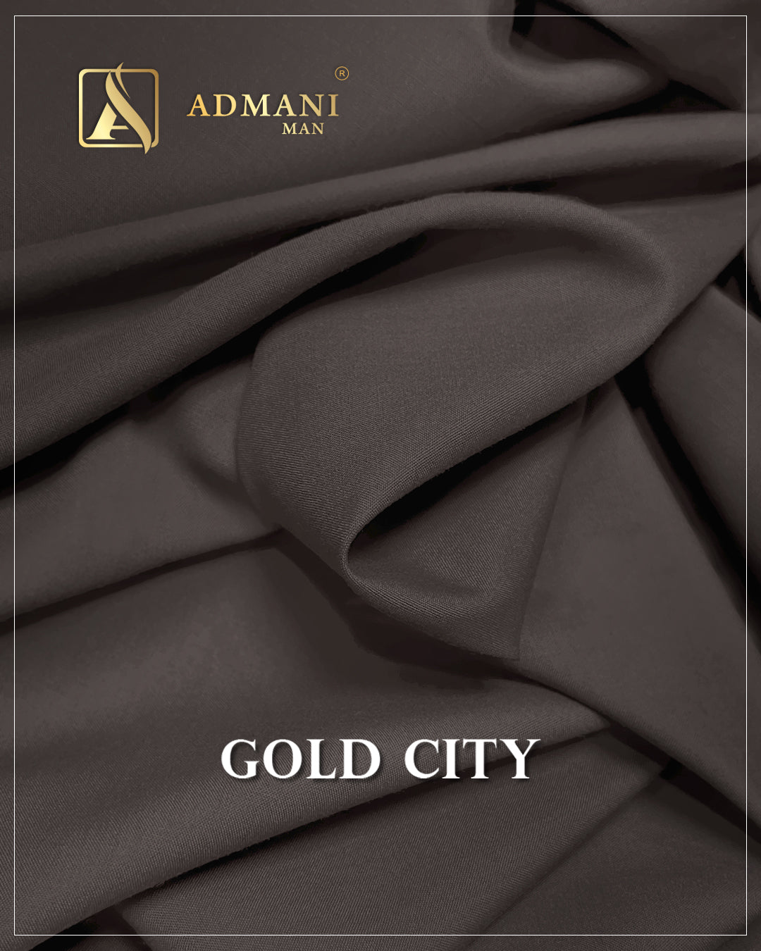 Gold City Wood Brown Unstitched Fabric Mens Shalwar Kameez Colours by Admani Menswear Pakistan