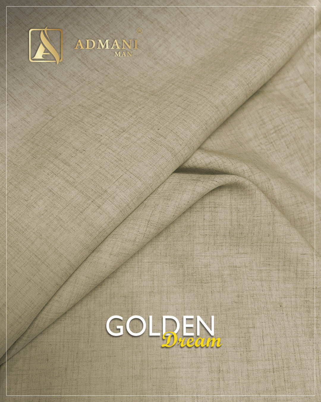 Golden Dream Peanut Brown Shade Premium Unstitched Fabric Mens Clothing Pakistan