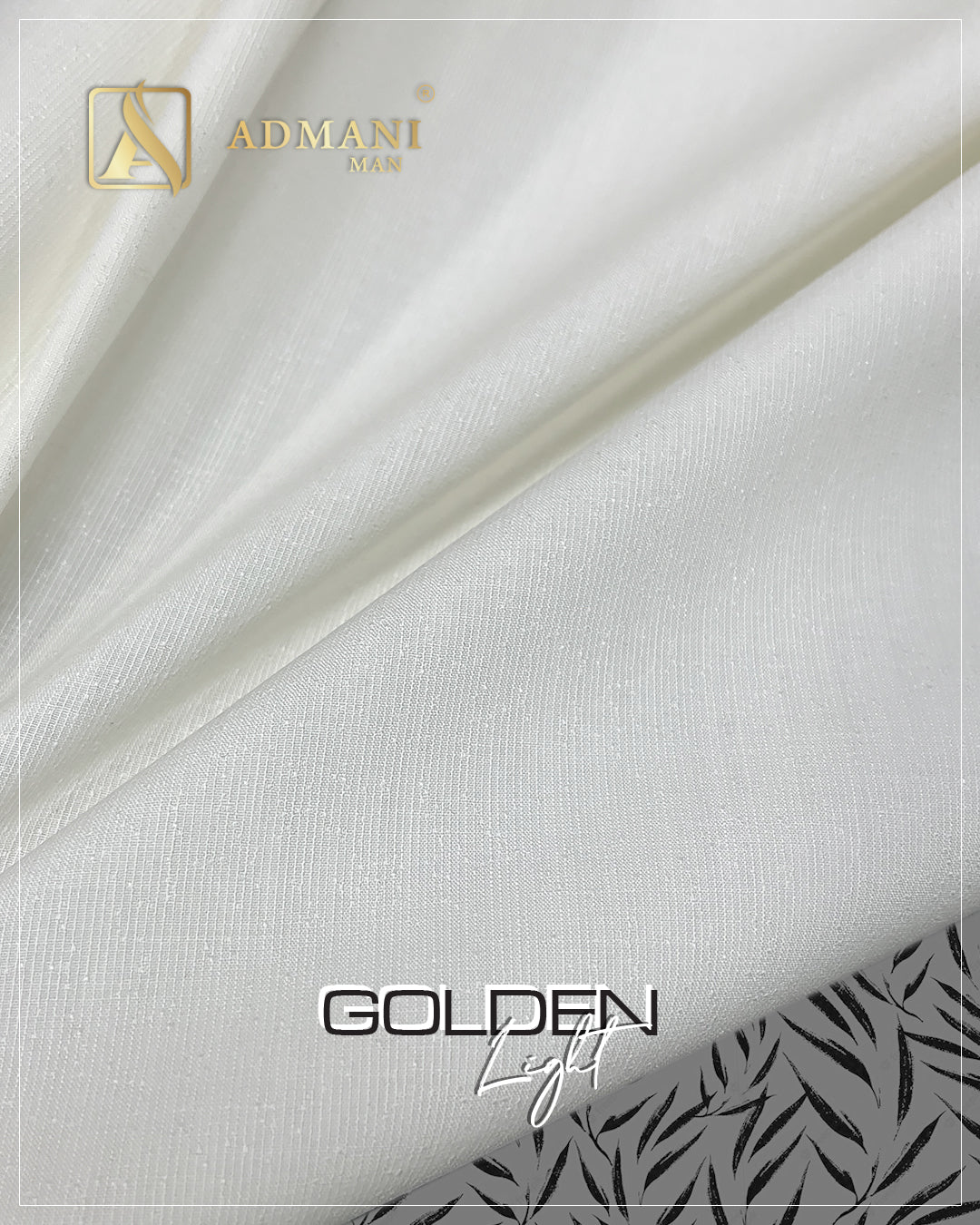 Golden Light Unstitched Fabric Bosky Color by Admani Menswear Pakistan