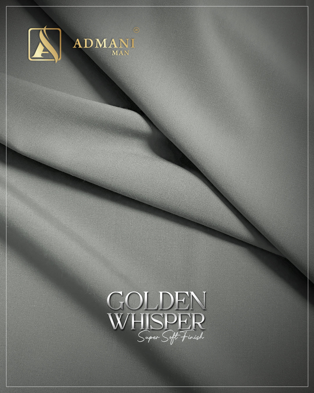 Golden Whisper Denim Unstitched Fabric for Men by Admani Menswear Pakistan