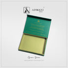 Green Series open box showing gold luxury interior with magnetic closure for mens clothing pakistan by Admani Menswear